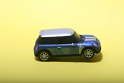 Slotcars66 Mini Cooper S 1/43rd scale Carrera Go!!! slot car Checkmate Hyper Blue Metalli 